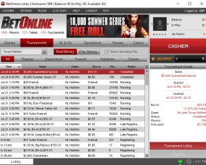 Betonline poker screenshot